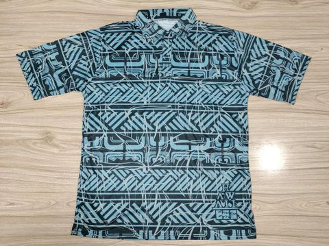 LLHI HUIPU DRIFIT POLO-Black/Ocean Blue
