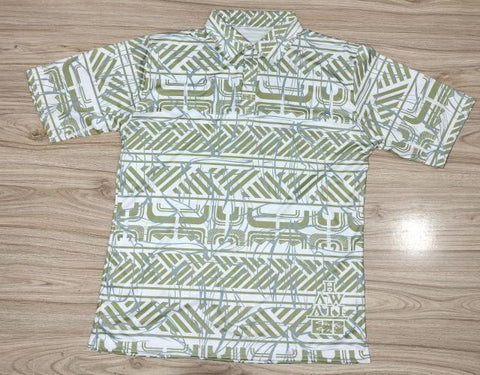 LLHI HUIPU DRIFIT POLO-White/Army Green