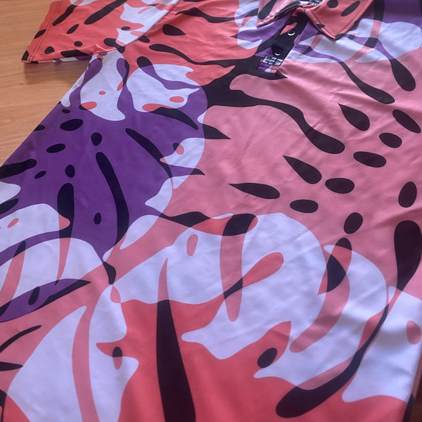 New MONSTERA Drifit Aloha Polo- Black