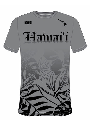 HAWAII Hibiscus- Grey/Black