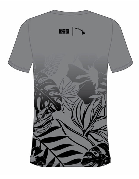HAWAII Hibiscus- Grey/Black