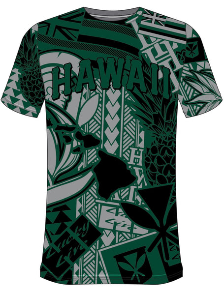 HAWAII STICKER BOMB-Black/Green/Grey