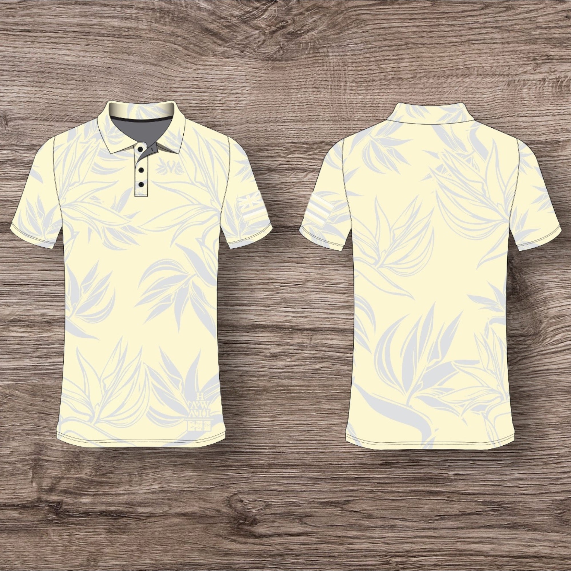 New LLHI Paradise Drifit Polo-Light Yellow/Grey