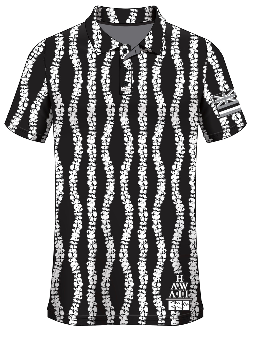PUAKENIKENI Aloha Polo- Black
