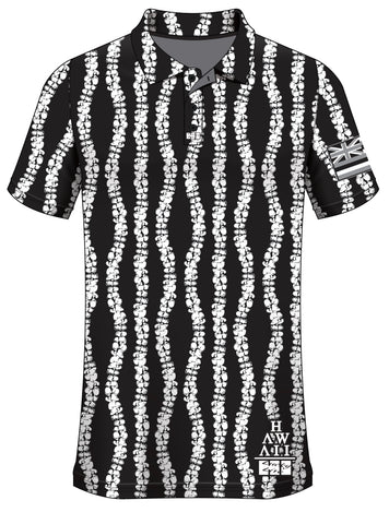 PUAKENIKENI Aloha Polo- Black