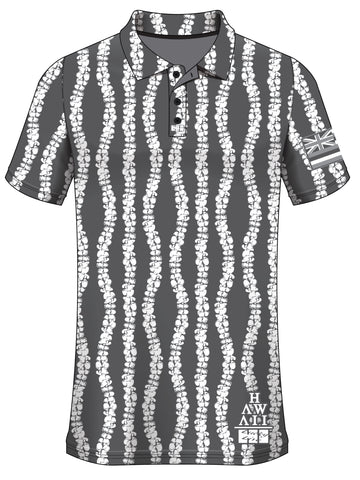 PUAKENIKENI Aloha Polo- Grey