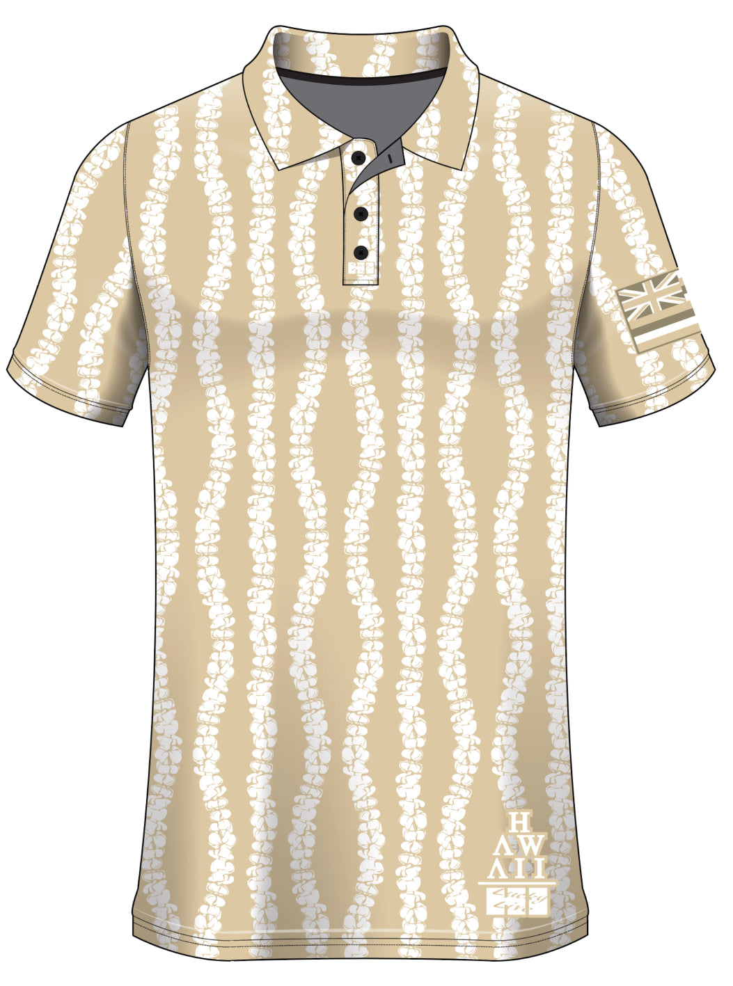 PUAKENIKENI Aloha Polo- Tan