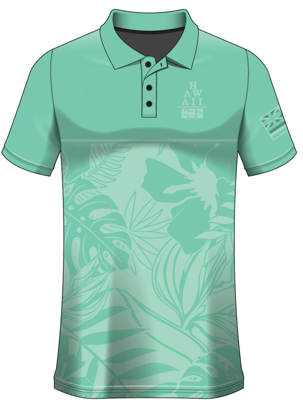 PLUMARIA DRIFIT ALOHA SHIRT-Seafoam