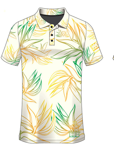 PARADISE FIREY DRIFIT ALOHA POLO- Ivory