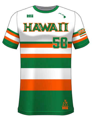 HAWAII UH RETRO DRIFIT JERSEY- White/Orange