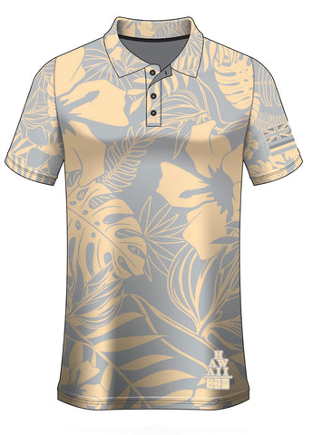 LLHI ALOHA DRIFIT POLO- Grey/Crème