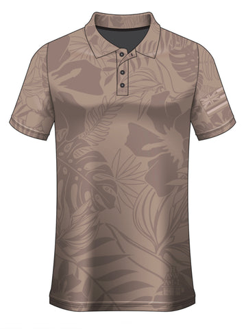 LLHI DRIFIT ALOHA SHIRT- TAN