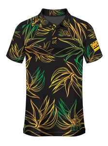 PARADISE FIRERY DRIFIT ALOHA POLO- Black