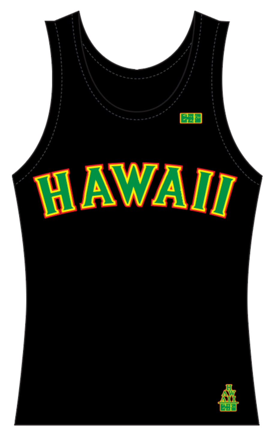 HAWAII RASTA DRIFIT JERSEY TANKTOP