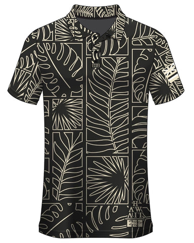 LLHI Drifit Aloha Polo- Black/Crème