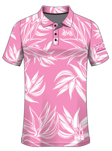 PARADISE LLHI DRIFIT ALOHA POLO- PINK
