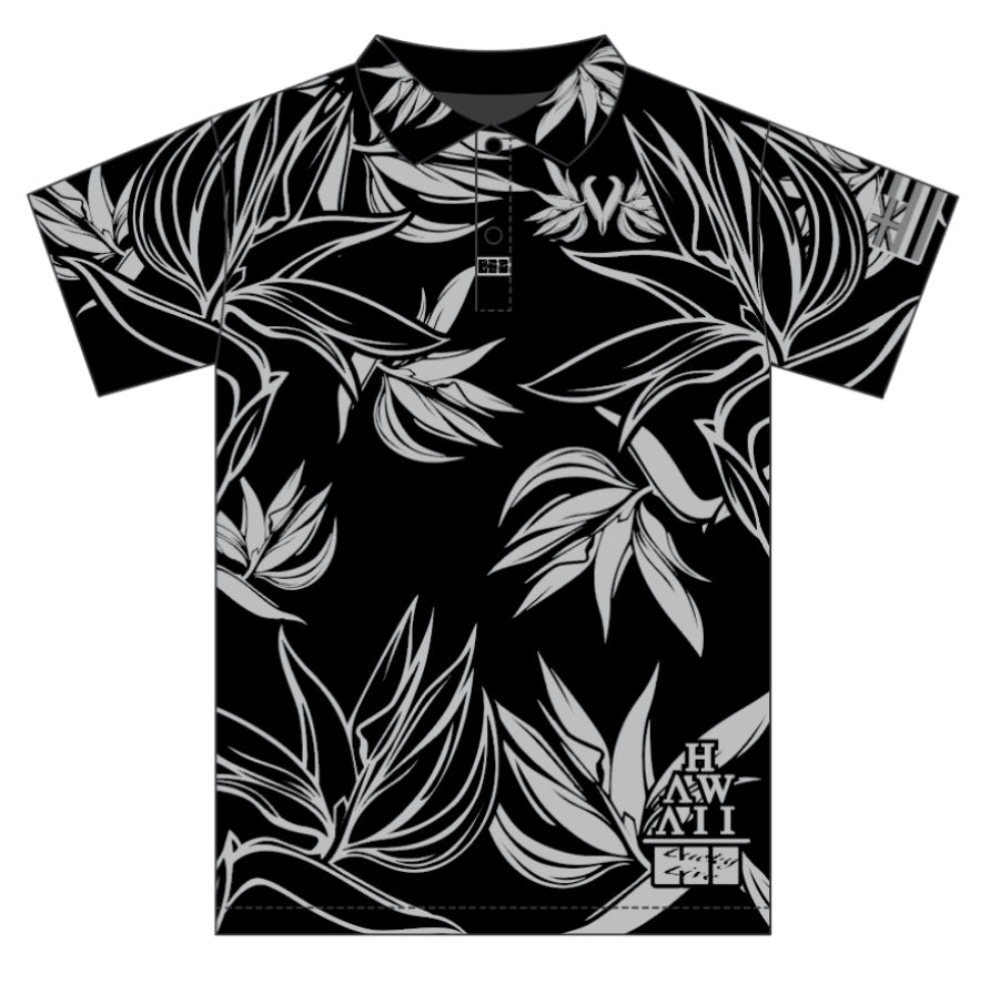 LLHI DRIFIT PARADISE ALOHA SHIRT-BLK/GREY