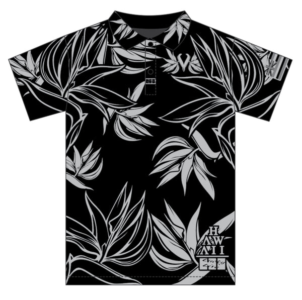 LLHI DRIFIT PARADISE ALOHA SHIRT-BLK/GREY