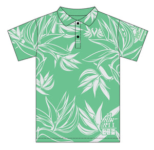 LLHI DRIFIT PARADISE ALOHA SHIRT- GREEN/GREY