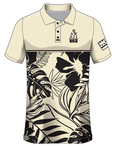 LLHI Drifit Aloha Polo- Crème/Black