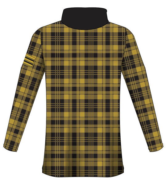 PALAKA DRIFIT LONGSLEEVE w/ HOO- BLACK/YELLOW